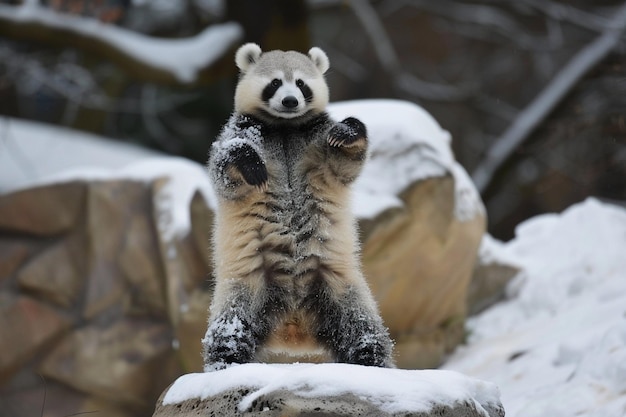 Cute animal doing dabbing