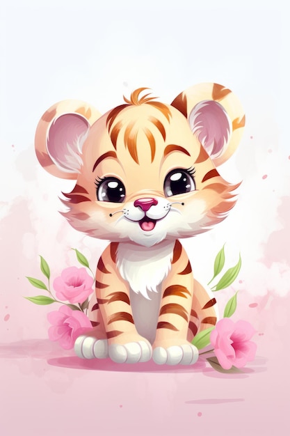 Cute animal illustration design