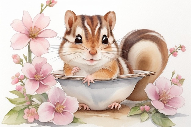 cute animal illustration HD 8k wall paper Stock Photographic image