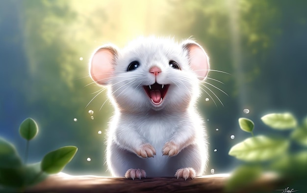 Cute animal smiling