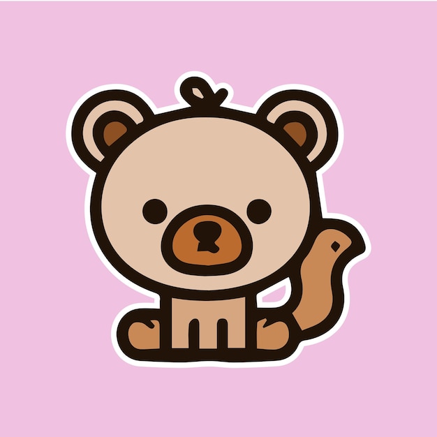 可愛い動物のベクトルイラスト