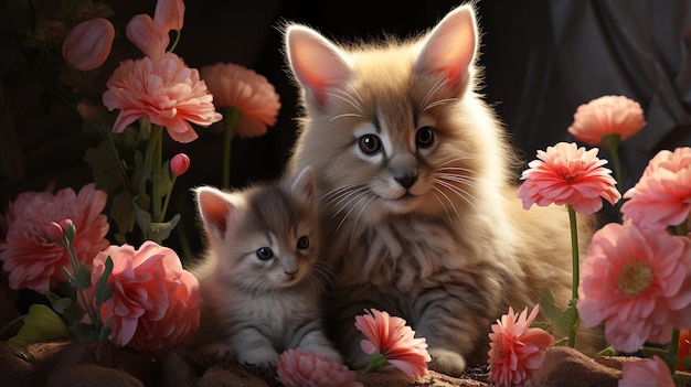 Photo cute animals hd 8k wall paper stock photographic image