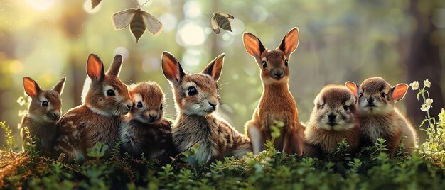 Photo cute animals for kids