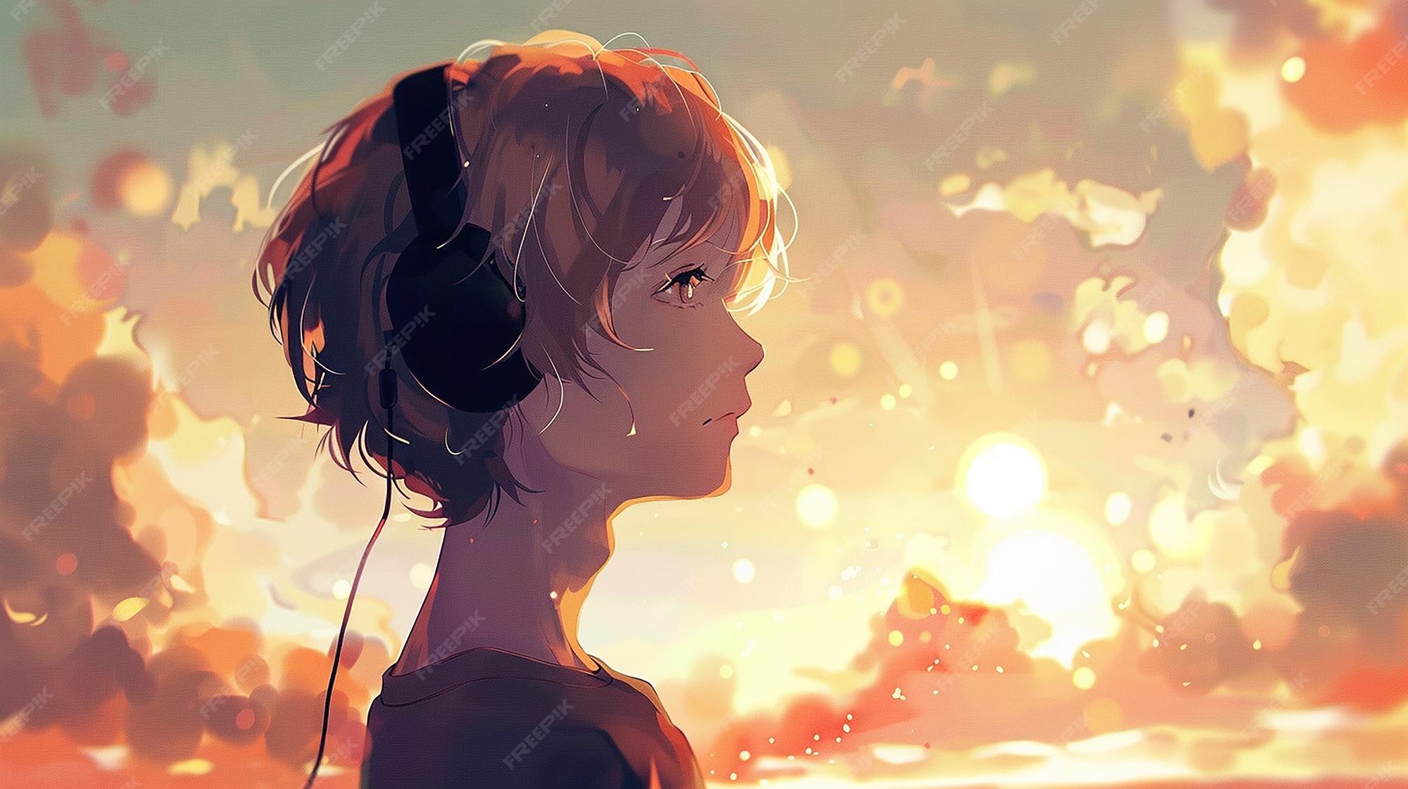 Cute anime boy wallpaper | Premium AI-generated image