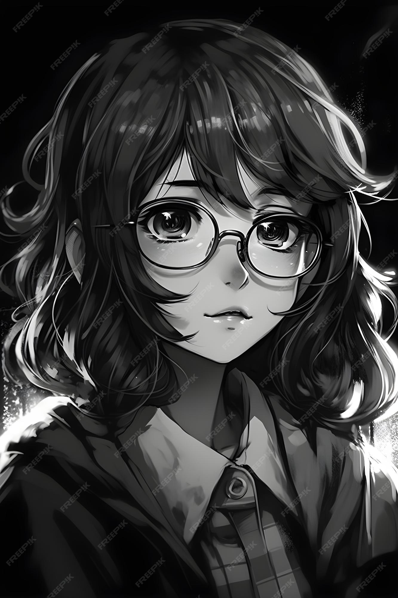 Premium Photo  Cute girl portrait anime or manga style illustration