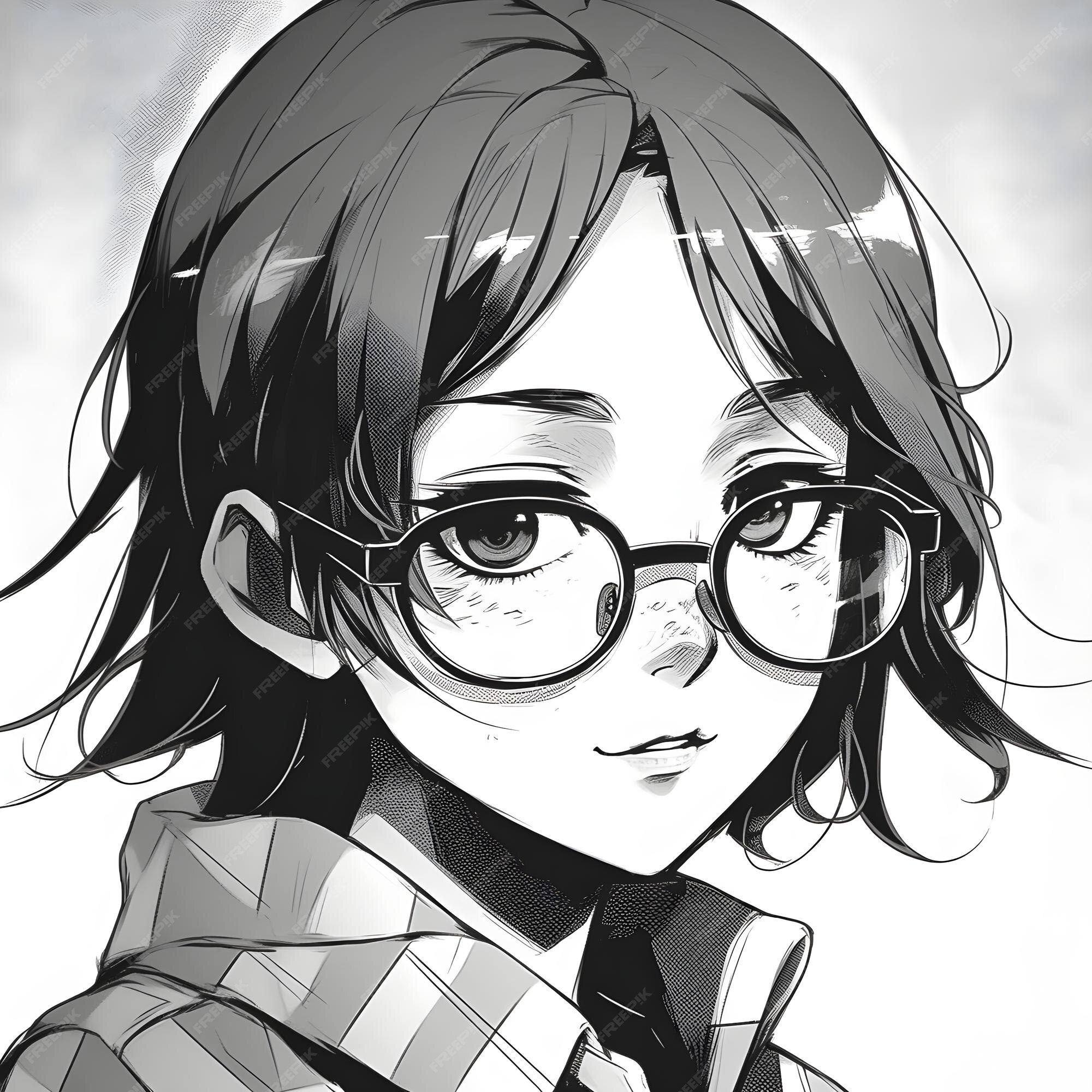 Default Avatar Anime Girl Profile Icon. Grey Photo Manga Stock