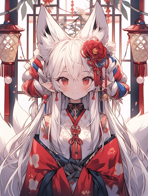 Wallpaper : anime girls, Sewayaki Kitsune no Senko san, fox girl, yellow  eyes, portrait display, tail 1030x1732 - CHEN232 - 2261344 - HD Wallpapers  - WallHere