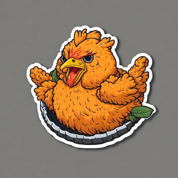 cute anomal chicken