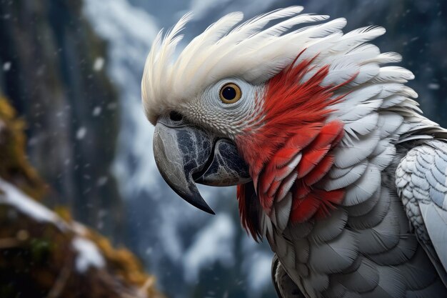 Cute Arctic Parrot Closeup