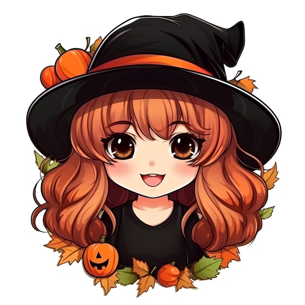 cute avatar character for halloween event mascot illustration profile photo