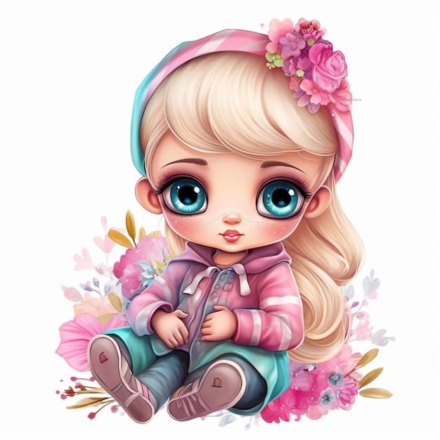 cute_baby_barbie_sublimation_clip