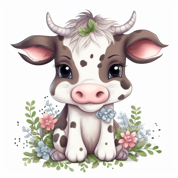 Cute Baby Cow Sublime