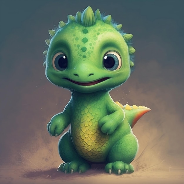 A Cute Baby Dino AI