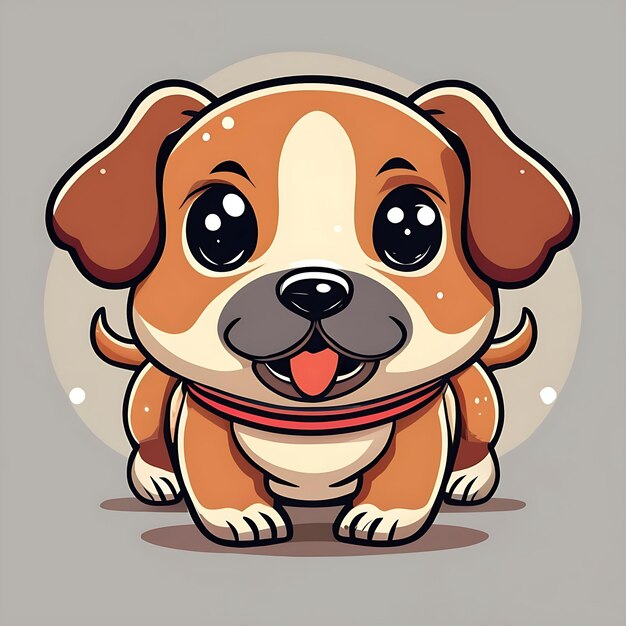 Photo cute baby dog vector design