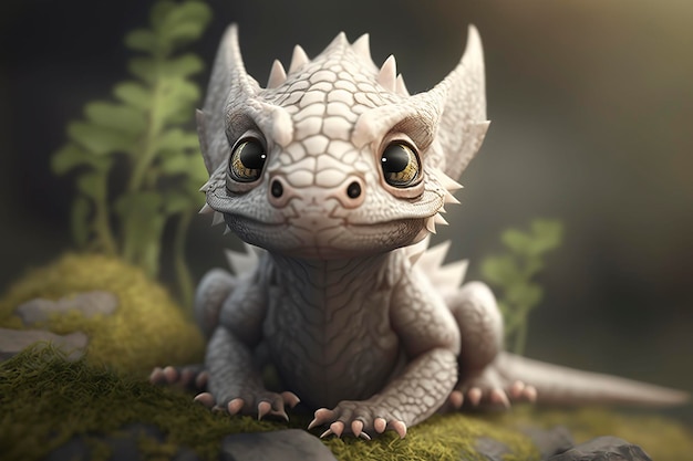 Cute baby dragon Generative AIx9