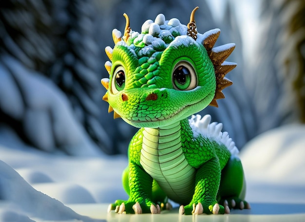 かわいい赤ちゃんドラゴン | Premium AI生成画像