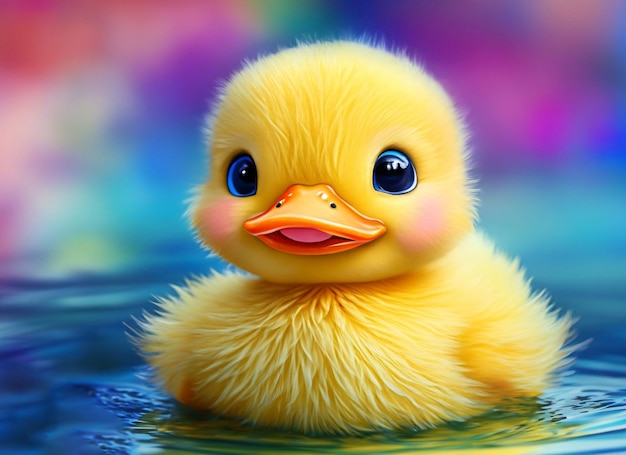 A Cute baby duck