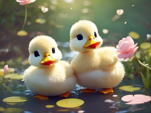 cute baby duck