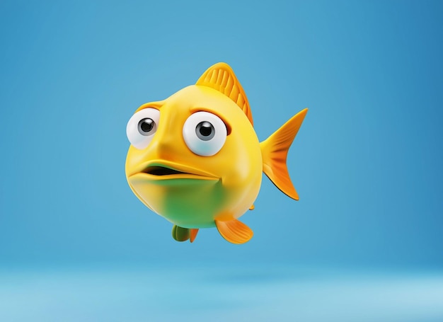 Photo a cute baby fish