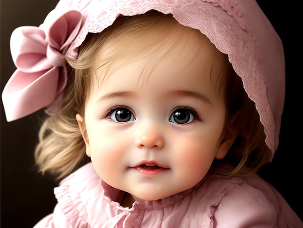 Photo a cute baby girl