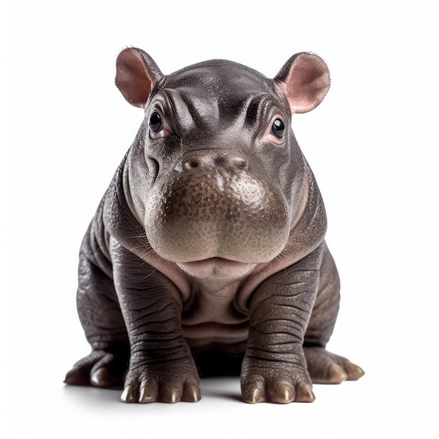 Cute Baby Hippopotamus