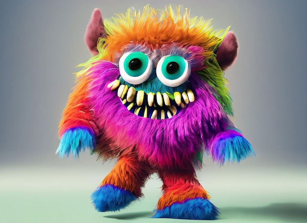 Photo cute baby monster