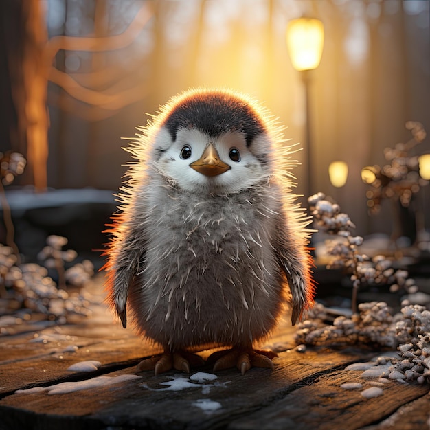 cute baby penguin