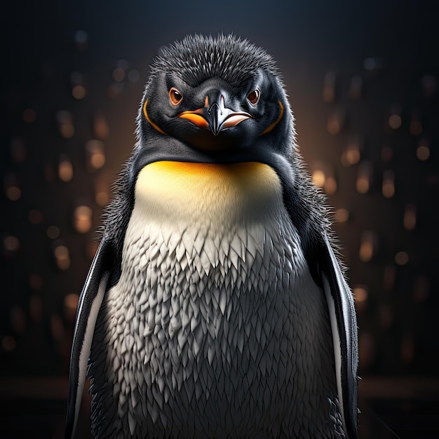 cute baby penguin