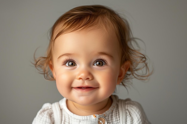 Cute baby photo Generative AI