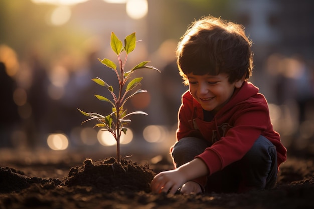 A cute baby plant tree for the school program