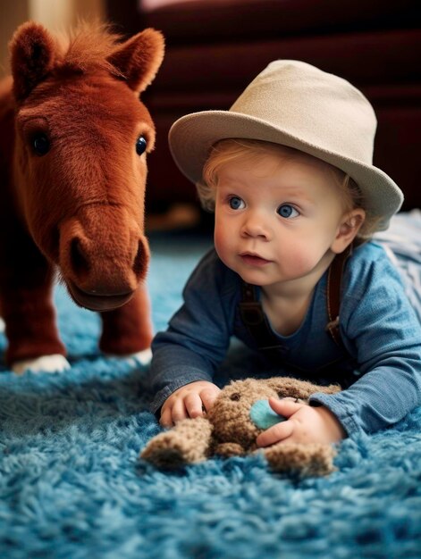 Cute Baby Posing and Looking at the Camera generated by AI