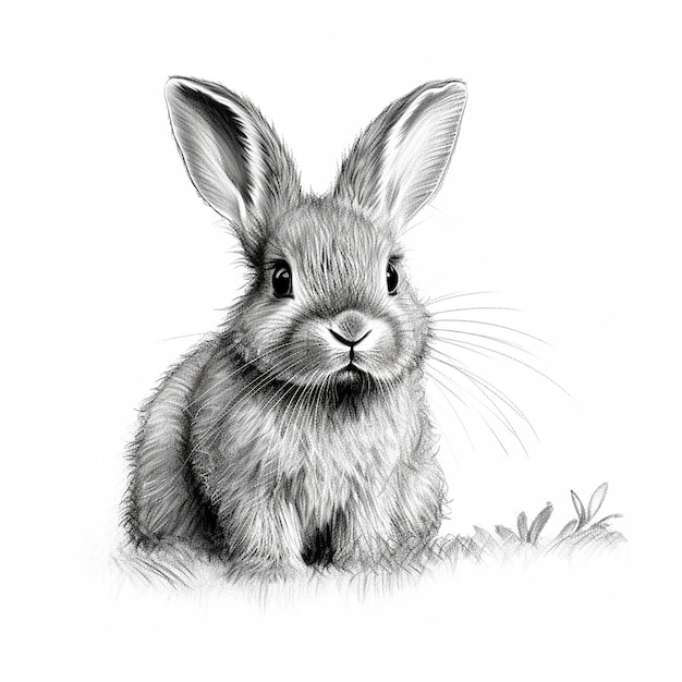 How to draw a beautiful rabbit with pencils - YouTube