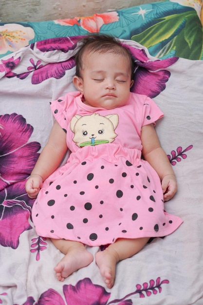 Cute baby sleeping