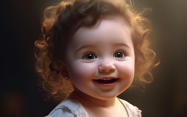 Cute baby smile