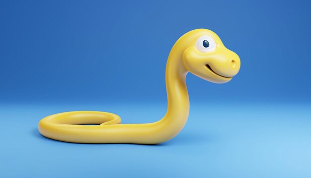 A Cute Baby Snake 3D