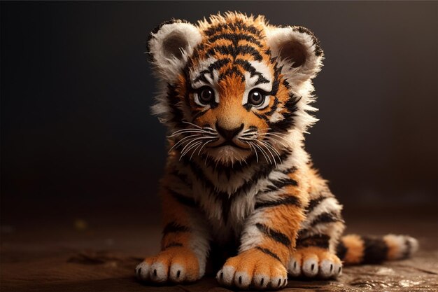 cute baby tiger