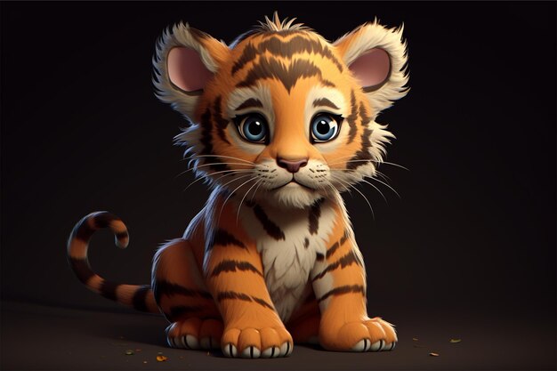 cute baby tiger