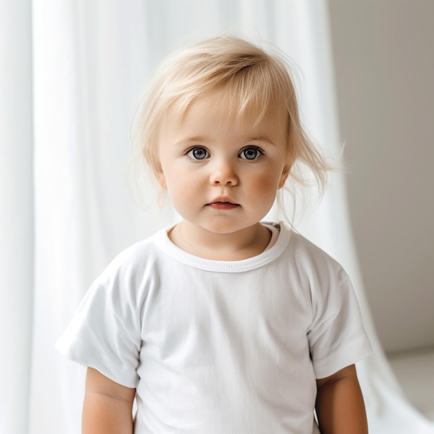 Cute baby tshirt mockup