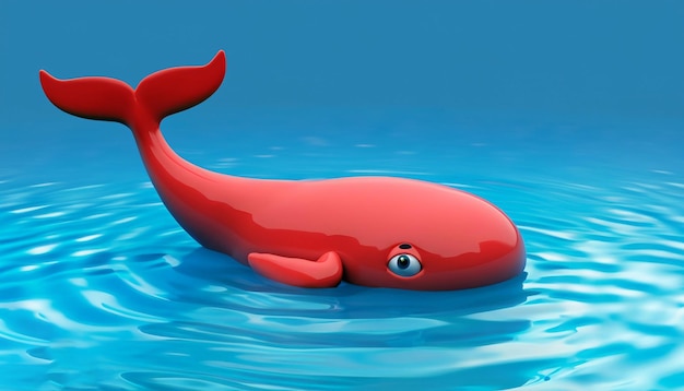 A Cute Baby Whale 3d