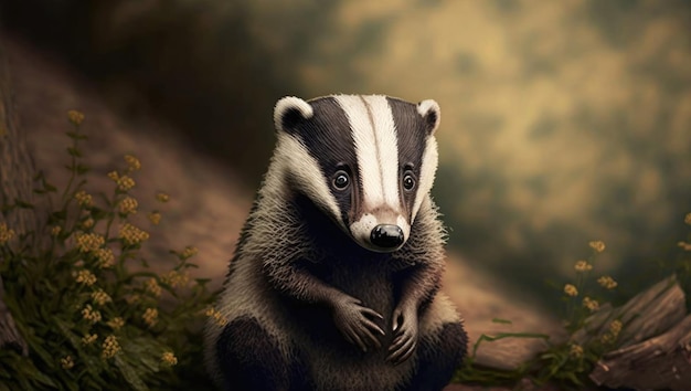 Cute Badger