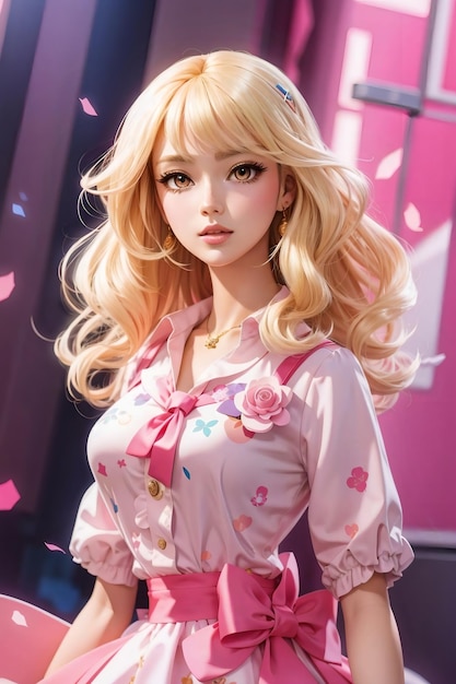 cute barbie dol realistic