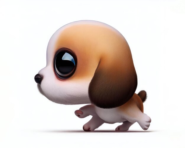 Cute Beagle 3d character