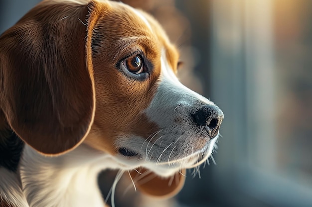 Cute beagle dog puppy