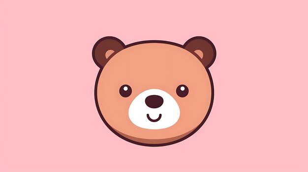 cute bear cartoon pastel background