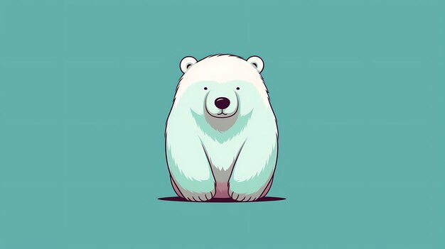 cute bear cartoon pastel background