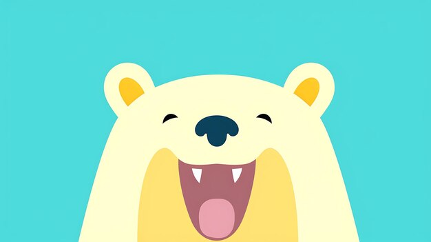 cute bear cartoon pastel background