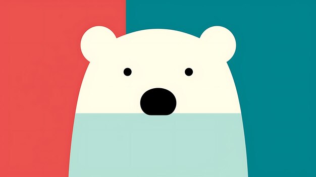 Photo cute bear cartoon pastel background