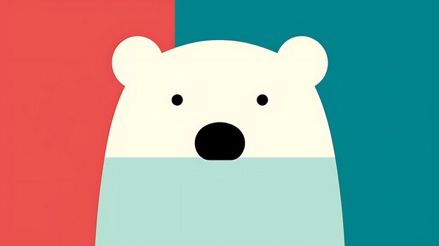 cute bear cartoon pastel background