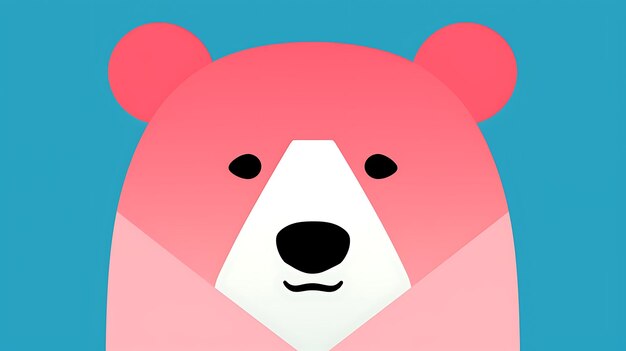 cute bear cartoon pastel background