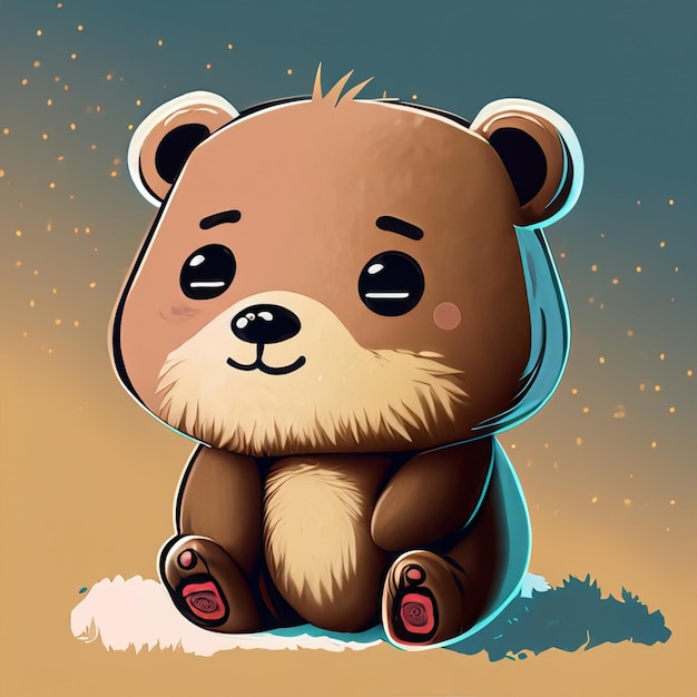 cute bear illustration